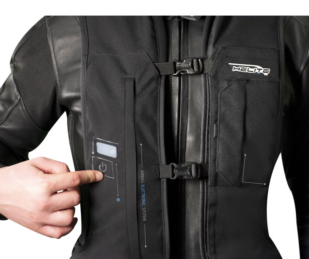 Helite e-Turtle airbag vest for motorcyklister